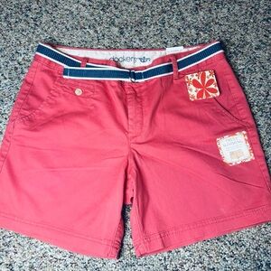 Dockers Truly Slimming Soft Short Women's Salmon Pink Shorts 12